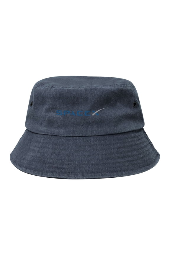Spacex Washed Bucket Hat For Men Women Denim Bucket Hat Sun Hat Cowboy Fishing Beach Hat