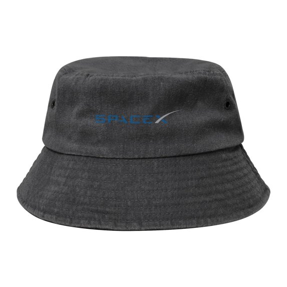 Spacex Washed Bucket Hat For Men Women Denim Bucket Hat Sun Hat Cowboy Fishing Beach Hat