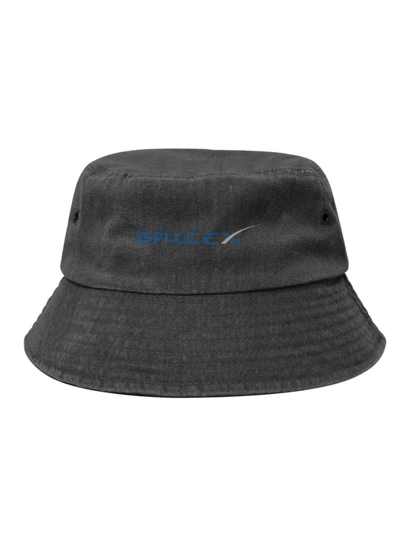 Spacex Washed Bucket Hat For Men Women Denim Bucket Hat Sun Hat Cowboy Fishing Beach Hat