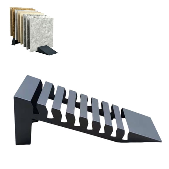 Spacing Door Floor Tile Sample Holder, Slotted Flooring Display Stand in Exhibition Halls,Tile Display Rack Ceramic Sample Holder, for Warehouse