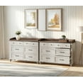 thumbnail image 1 of Spacious 12-Drawer Dresser for Livingroom, Rustic White Dresser Farmhouse Wood Dressers for Bedroom, Reading Nook and Hall, 1 of 6