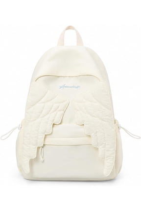 Spacious Angel Wings Backpack, 2026 New Angel Wings Backpack, Large Capacity Backpack with 3D Wings for Women, With Front Zipper Pocket, Two Side Pouches, Adjustable Straps