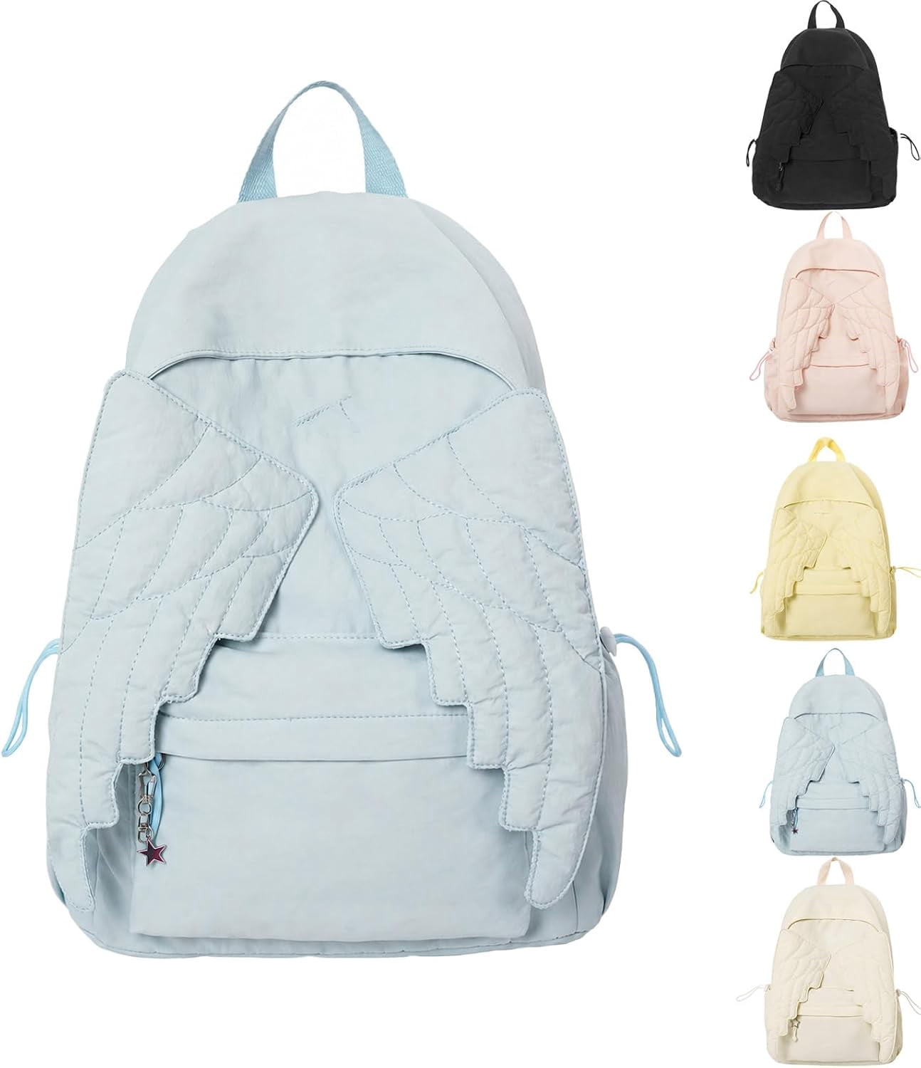 Spacious Angel Wings Backpack, Angel Wing Backpack, Ivory Backpack