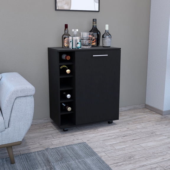 Spacious Bar Essentials Storage / Living Room Decoration / Effortlessly Movable