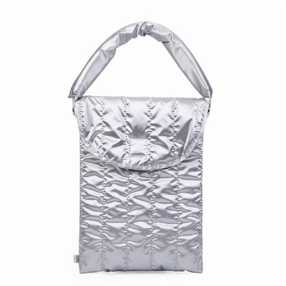 Spacious Cloud Texture Cosmetic Bag And Device Storage Sleeve Fall Prevention