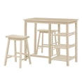 thumbnail image 1 of Spacious Counter Height Set, White, 3 Piece Pack, 1 of 2