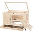 Spacious and Durable Rabbit Cage with Tray Ideal for Small Pets Easyto