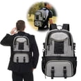thumbnail image 1 of Spacious Lightweight Outdoor Travel Backpack with Shoe Compartment for Hiking Camping(Gray-1,52x16x34cm), 1 of 6