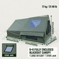 Spacious Luxury Quick-Set Inflatable Camping Tent, 6 sq.m Tent + 6 sq.m ...