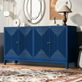 thumbnail image 1 of Spacious MDF sideboard with adjustable storage and modern vertical design for home, 1 of 7