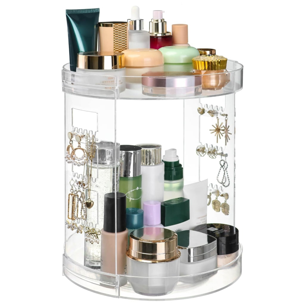 Beauty Racks Spacious Makeup Organizer Rotatable Acrylic Beauty Products Rack ...