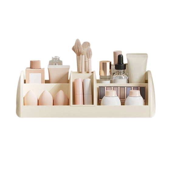 Spacious Makeup Organizers Rack Accessory for Efficient Storage and Organization on Empty or Bathroom Counter