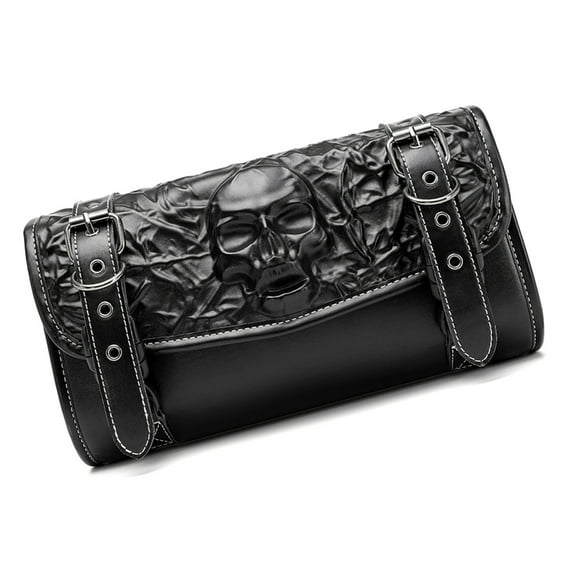 Spacious Motorbike Handlebar Tool Roll Storage Bag Luggage Roll Pouches Weatherproof Suitable For Daily Rides