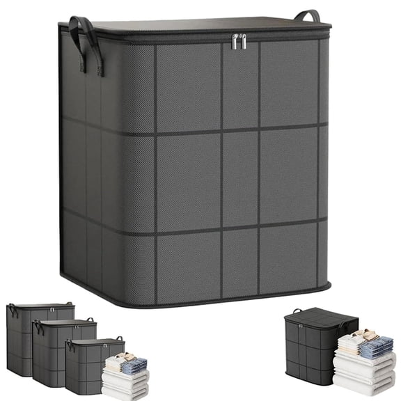 Spacious Moving Storage Bin, Reusable Extra Large Moving Bags with Zipper, Moving Bags Heavy Duty Extra Large for Quilts, Bedding, Sweaters