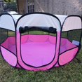 thumbnail image 1 of Spacious Outdoor Pet Haven - 44.5*44.5*22.8 in Foldable Portable Pet Tent and Playpen for Dogs and Cats - Providing Ultimate Comfort, Security, and Freedom for Your Furry Friend to Play and Relax, 1 of 10