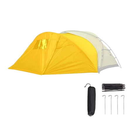 Spacious Outdoor Tent for Family Camping with Extended Front and Canopy Easy Setups, Easy Setups Watertight Camp Tent
