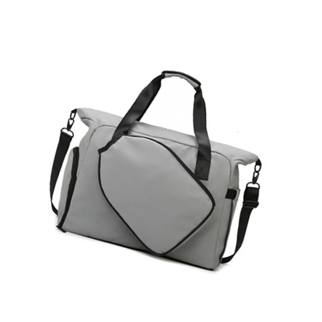Spacious Oxford Fabric Sports Bag With Dedicated Shoe Pocket And Moisture Resistant Design
