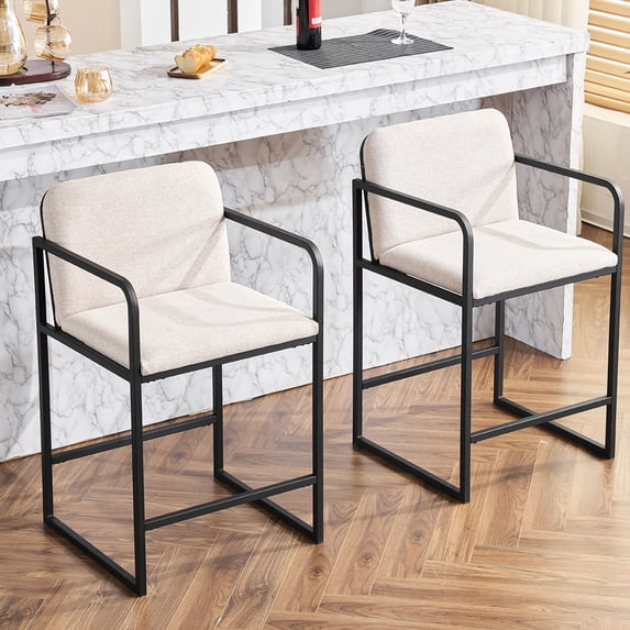 Spacious Padded Seats, Modern Bar Stools / Relaxing Leisure Time at Home Bar