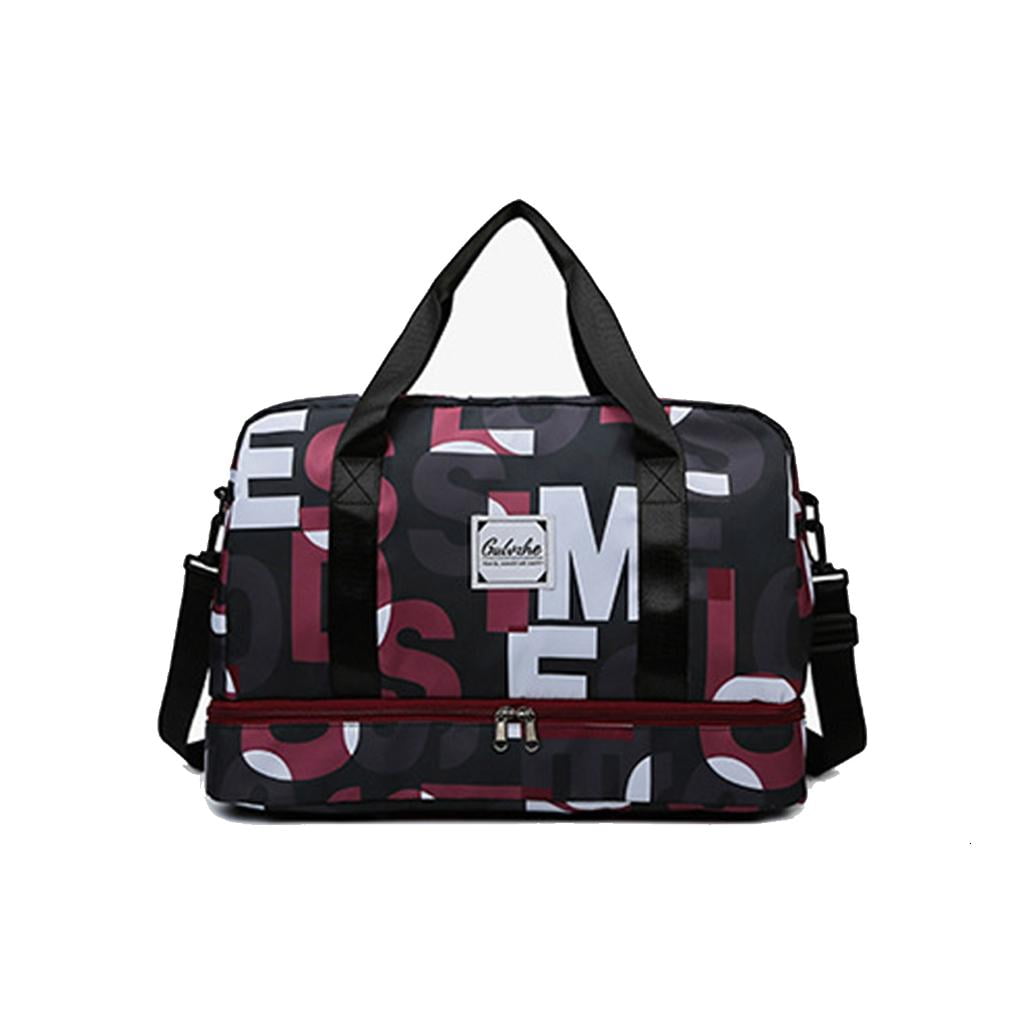 Spacious Sports Bag With Shoe Storage Lightweight Oxford Handbag For Fitness Travel And Daily Commute