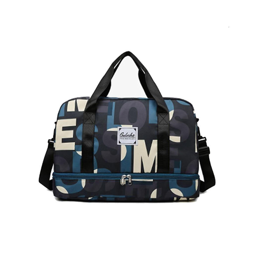 Spacious Sports Bag With Shoe Storage Lightweight Oxford Handbag For Fitness Travel And Daily Commute