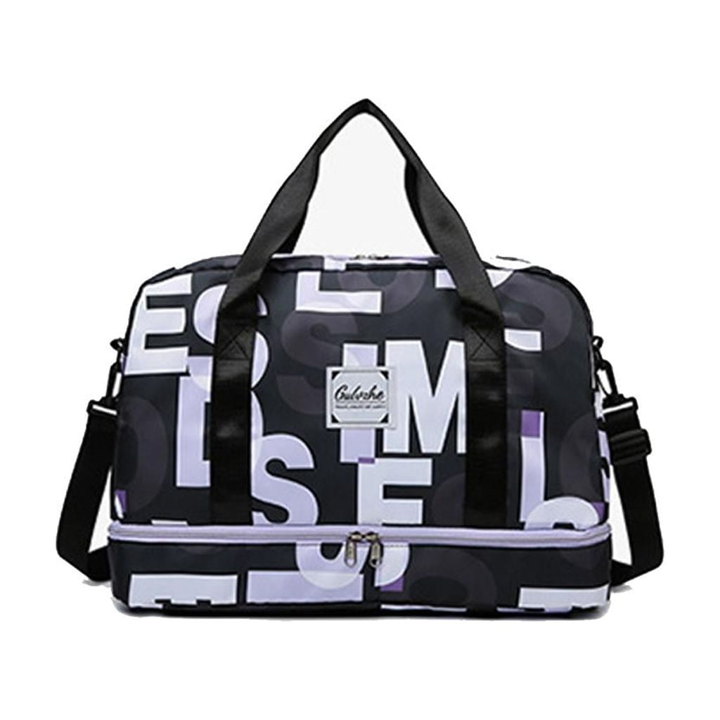 Spacious Sports Bag With Shoe Storage Lightweight Oxford Handbag For Fitness Travel And Daily Commute