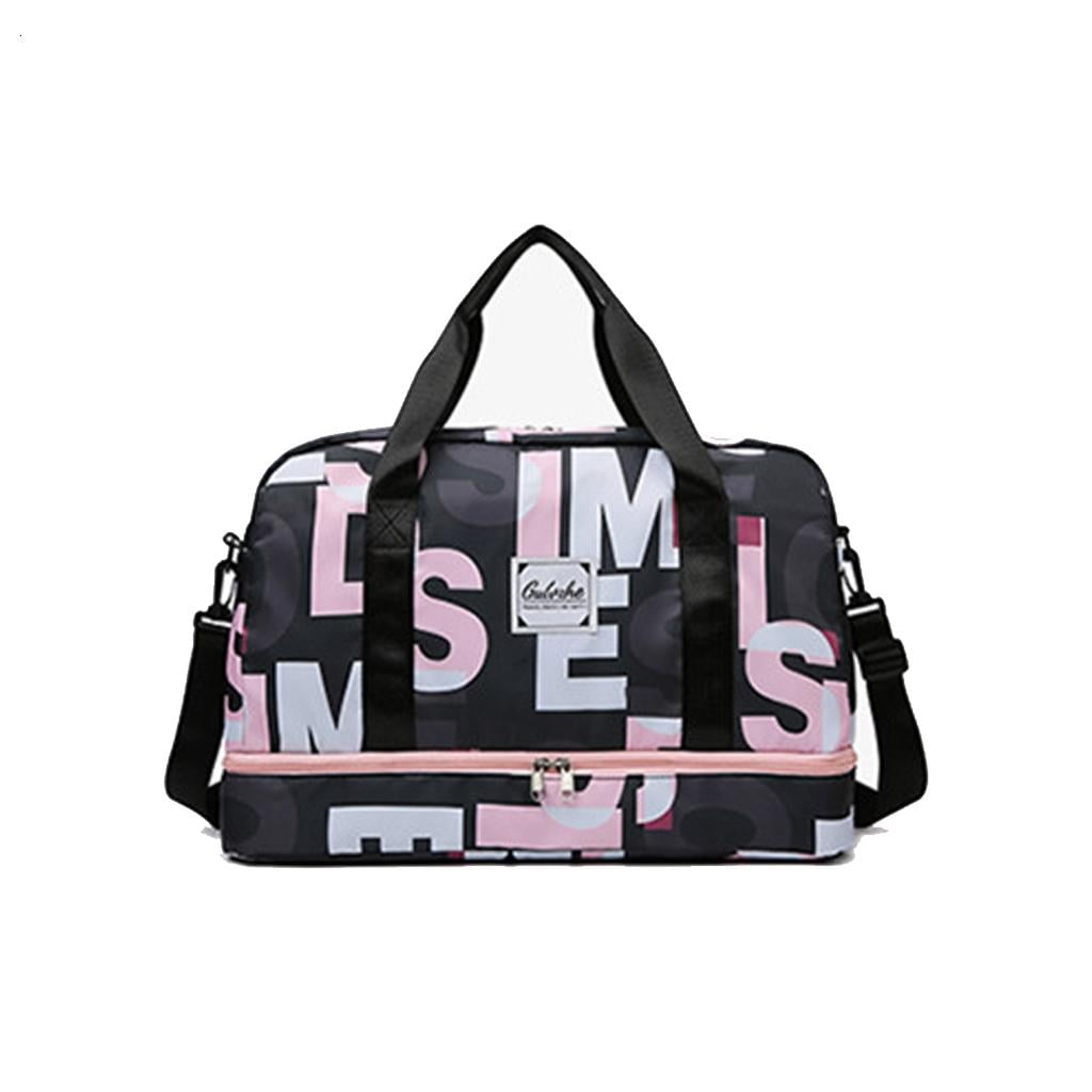 Spacious Sports Bag With Shoe Storage Lightweight Oxford Handbag For Fitness Travel And Daily Commute