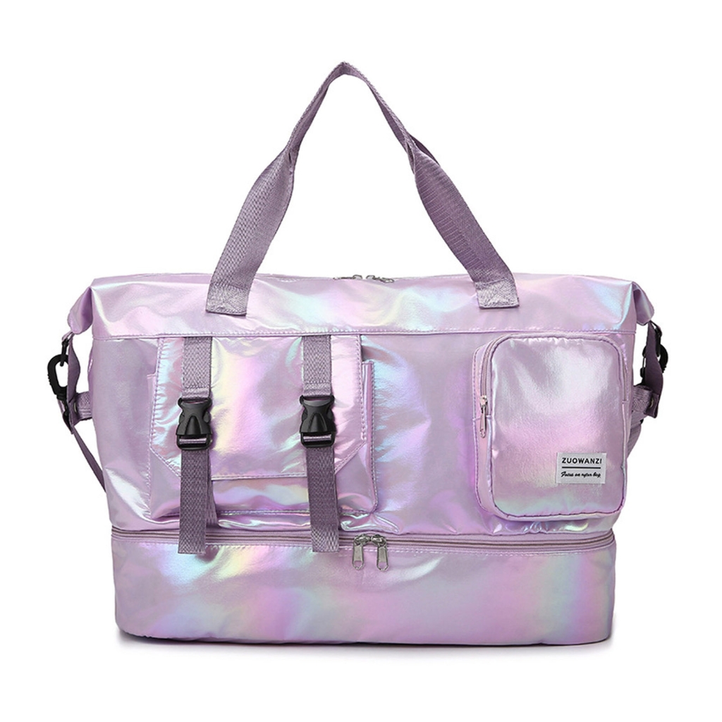 Spacious Sports Travel Bags With Breathable Shoe Storage Compartment Waterproof Oxford Fabric For Gym Hikers