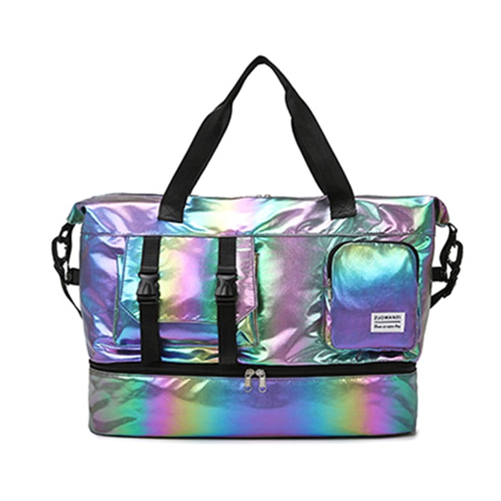 Spacious Sports Travel Bags With Breathable Shoe Storage Compartment Waterproof Oxford Fabric For Gym Hikers