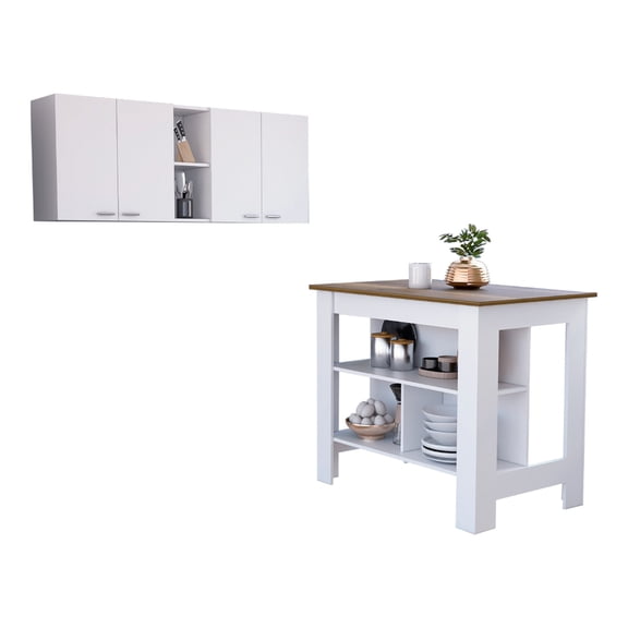 Spacious Storage & Sleek Design - 2-piece Kitchen Set for Small Kitchens