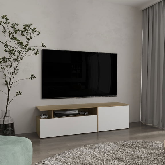 Spacious Storage Solution - Display Decor and Hide Clutter in Your Living Area