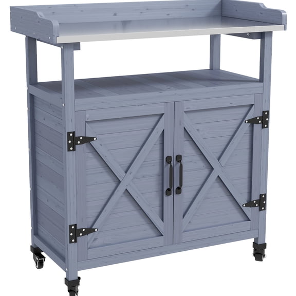 Spacious Storage for Gardening - Keep Tools Handy and Organize Your Patio Potting