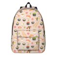 thumbnail image 1 of Spacious Student Backpack with Colorful Sushi and Foodie Pattern, Ideal for School and Travel, 1 of 5