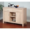 thumbnail image 1 of Spacious Stylish Buffet With Open Shelf, Brown, 1 of 1