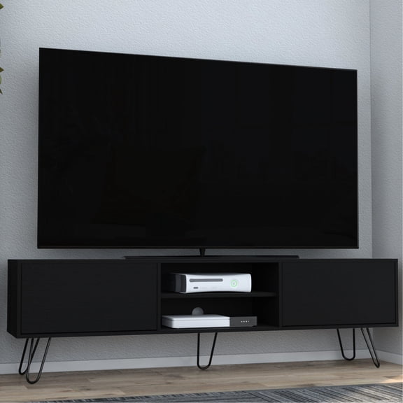 Spacious Top & Hidden Compartments - Entertainment Unit for Larger Televisions