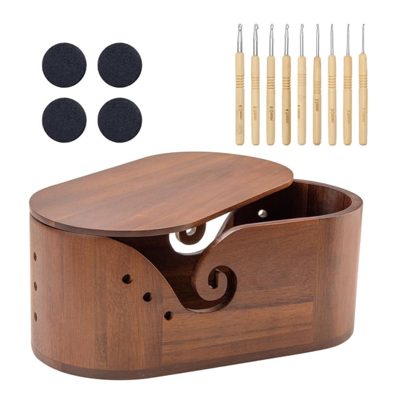 Spacious Yarn Storage Tray Box Showcasing Smooth Movement Design Practical Hole Detail For Knitting Enthusiasts