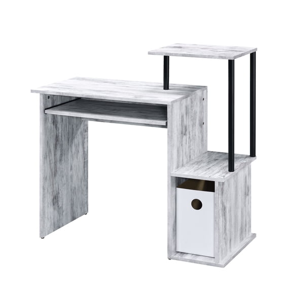 Spacious and Organized Office Setup - Rectangular Computer Desk for Enhanced Productivity