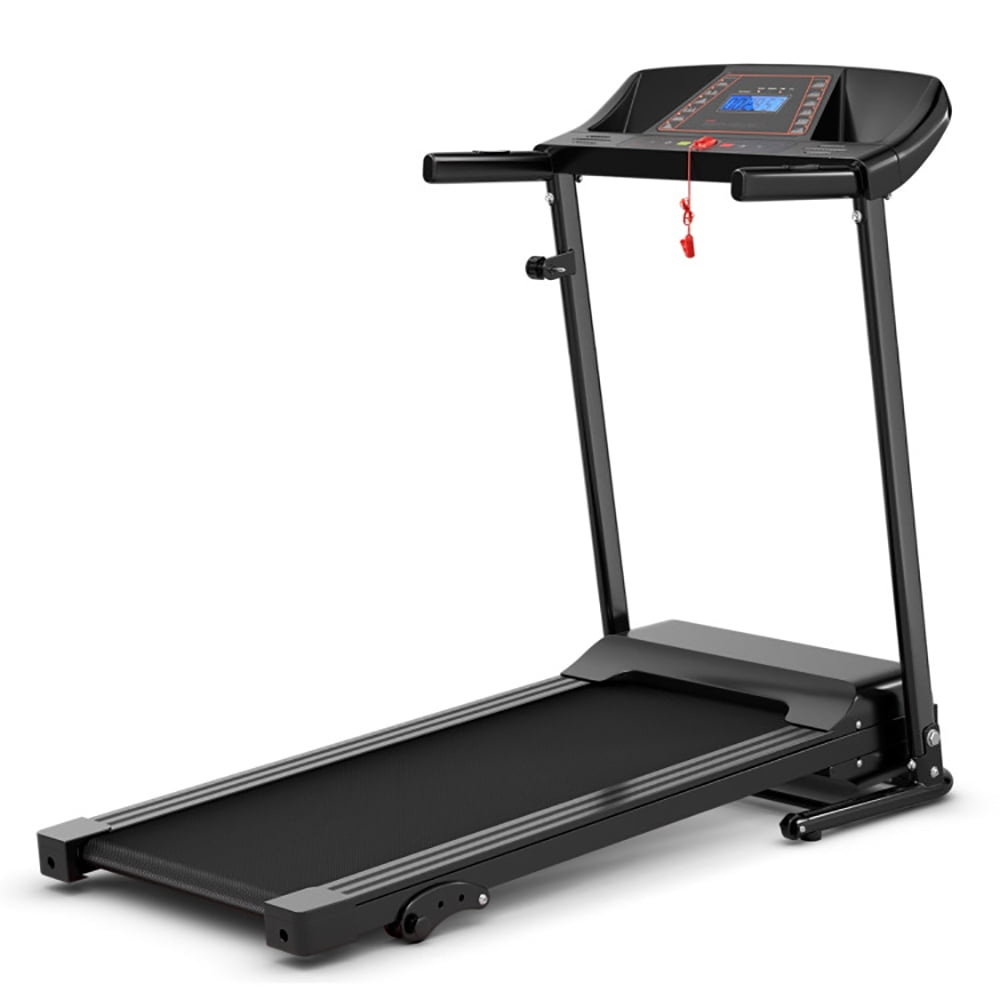 Spaco 1.0 HP Foldable Treadmill Electric Support Mobile Power, Home Fitness Equipment for Walking & Running , Cardio Exercise Machine, Preset and Adjustable Programs