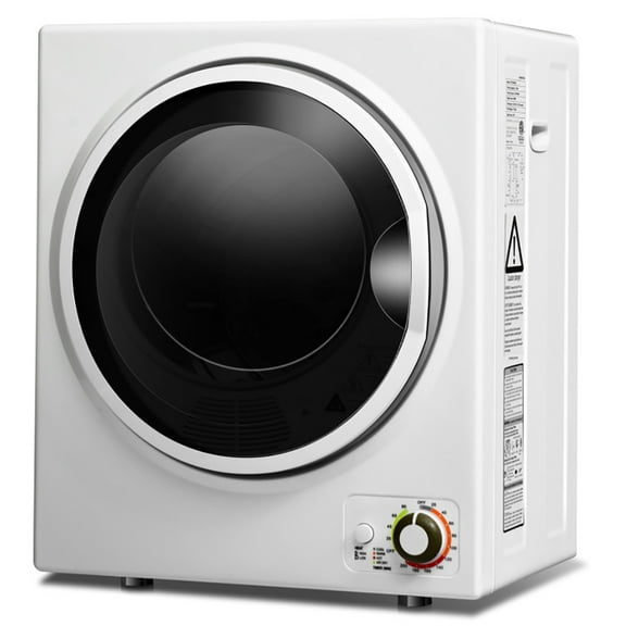 Spaco 1.5 Cu .ft Clothes Dryer with with Stainless Steel Wall Mount-White, Washer Spinner Portable Washing Machine