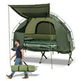 thumbnail image 1 of Spaco 1-Person Folding Camping Tent with Sunshade and Air Mattress, 1 of 10