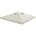 thumbnail image 1 of Spaco 10' x 10' Shade Replacement Canopy, 2 Tier Top UV Cover Pavilion Canopy for Outdoor as Garden, Patio, Cream White, 1 of 16