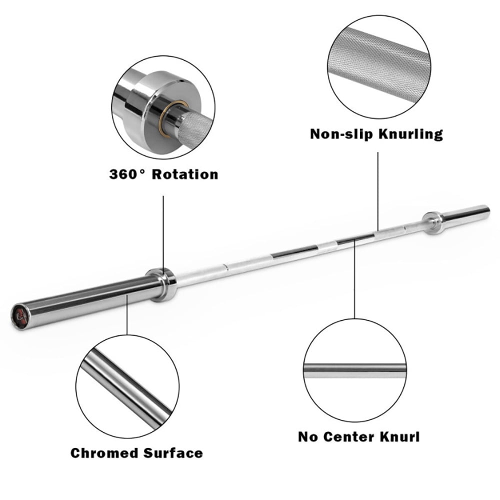 Spaco 1000 lbs Weight Lifting Barbell, Weightlifting Barbell Olympic Weight Bar