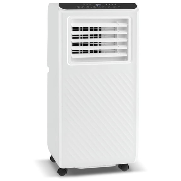 Spaco 10000 BTU Portable Air Conditioner with 24-Hour Timer, 3 in 1 Floor AC Unit with Fan and Dehumidifier, Portable Air Conditioner for Indoor as Living Room, Bedroom, White