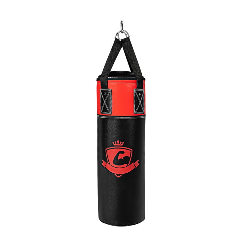 Spaco 11 Pounds Kids Hanging Punching Bag Set with Punching Gloves-Black, Heavy Punching Bag for MMA Karate Kickboxing Boxing Muay Thai Training at Home or Gym
