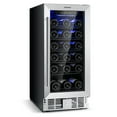 thumbnail image 1 of Spaco 15 Inch 30-Bottle Wine Cooler with Temperature Memory, Digital Temperature Control Compressor Wine Cellar, Fast Cooling Low Noise No Fog, 1 of 8