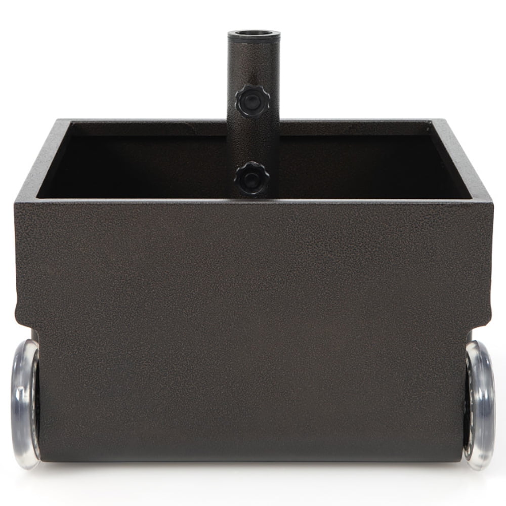 Spaco 150 Pounds Patio Umbrella Base Stand Wheels Planter Outdoor Patio Market Table Umbrella