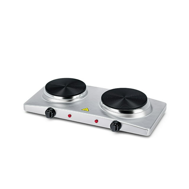 Spaco 1800W Double Hot Plate Electric Countertop Burner, Double Hot ...