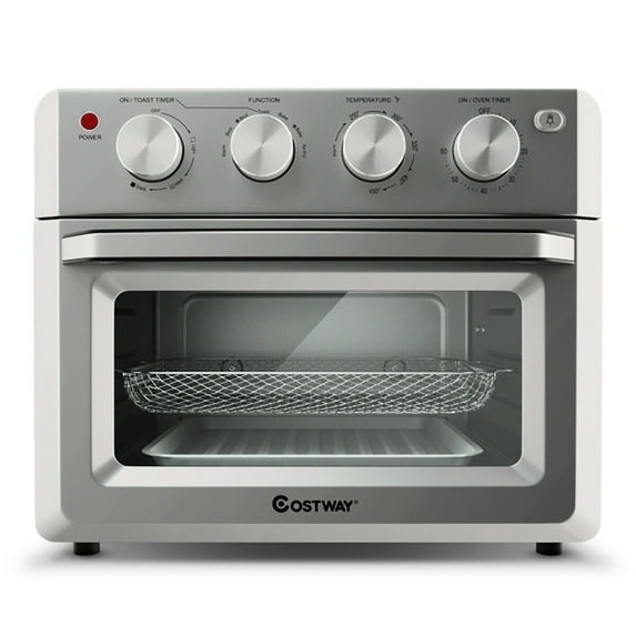Spaco 19 Qt Dehydrate Convection Air Fryer Toaster Oven with 5 Accessories, french door digital air fryer oven capacity accessories convection rack