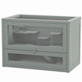 thumbnail image 1 of Spaco 2-Level Hamster Cage with Openable Top, Door, Shelf, Ladder, Small Animals Cage, Gray, 1 of 11