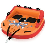 Spaco 2 Person Water Sport Inflatable Towable Tubes for Boating-Orange,