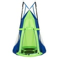 thumbnail image 1 of Spaco 2-in-1 40 Inch Kids Hanging Chair Detachable Swing Tent Set, Tree Swing Tent, Detachable Play Tent for 2 or 3 Kids with Capacity of 330 lbs, Green, 1 of 8